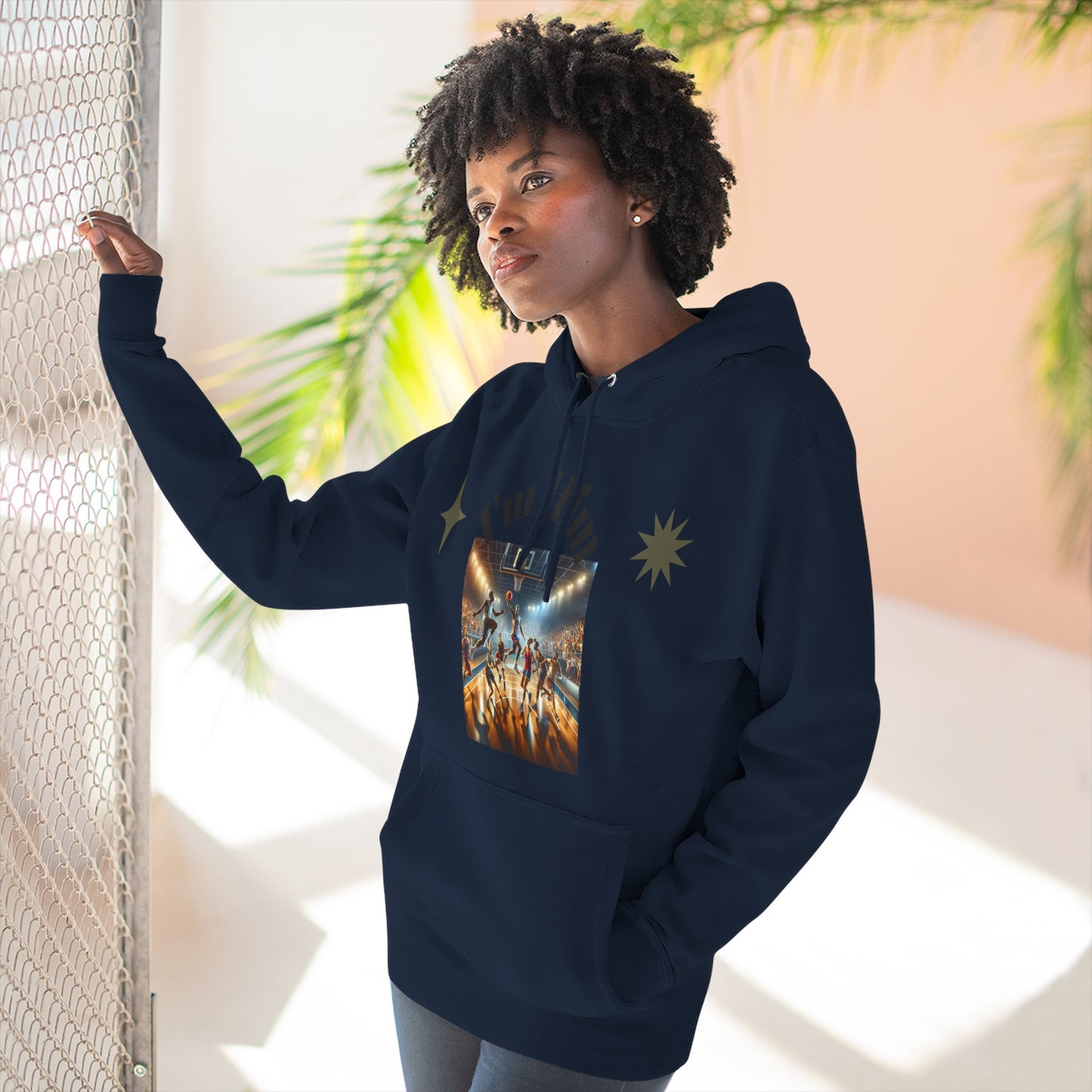 I'm Him Three-Panel Fleece Hoodie - Stylish Unisex Sweatshirt, Casual Wear, Streetwear Fashion, Gift for Him, Cozy Style
