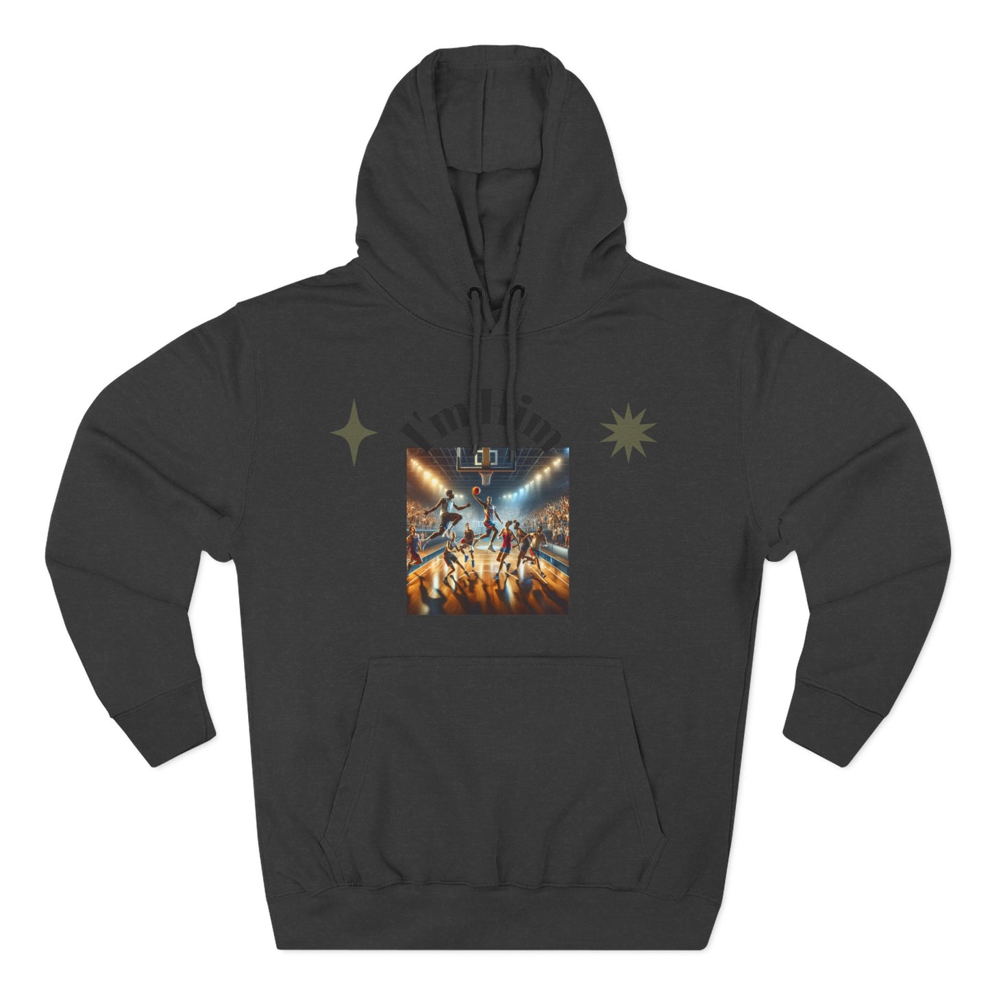 I'm Him Three-Panel Fleece Hoodie - Stylish Unisex Sweatshirt, Casual Wear, Streetwear Fashion, Gift for Him, Cozy Style
