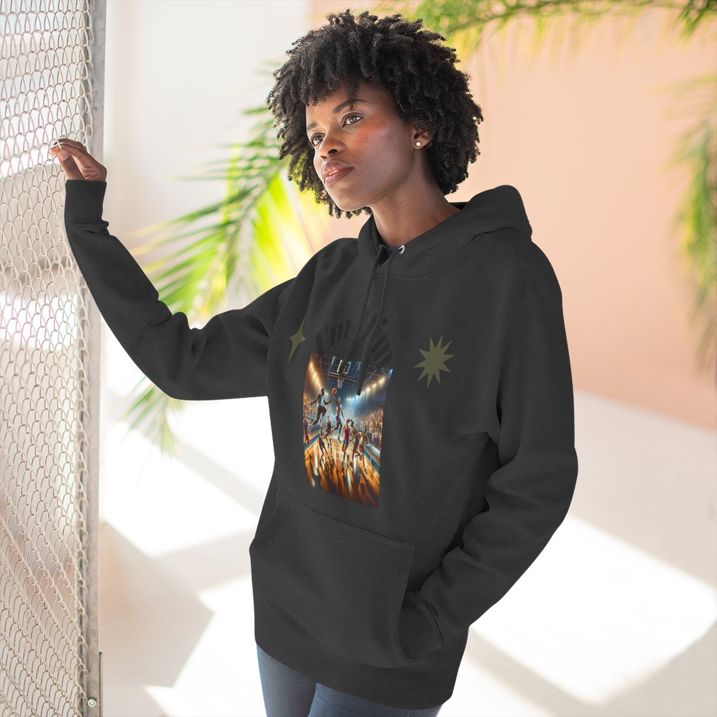 I'm Him Three-Panel Fleece Hoodie - Stylish Unisex Sweatshirt, Casual Wear, Streetwear Fashion, Gift for Him, Cozy Style