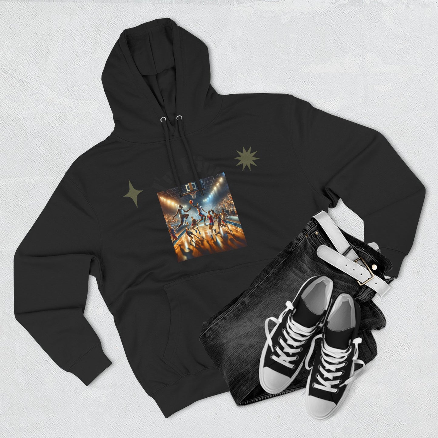 I'm Him Three-Panel Fleece Hoodie - Stylish Unisex Sweatshirt, Casual Wear, Streetwear Fashion, Gift for Him, Cozy Style