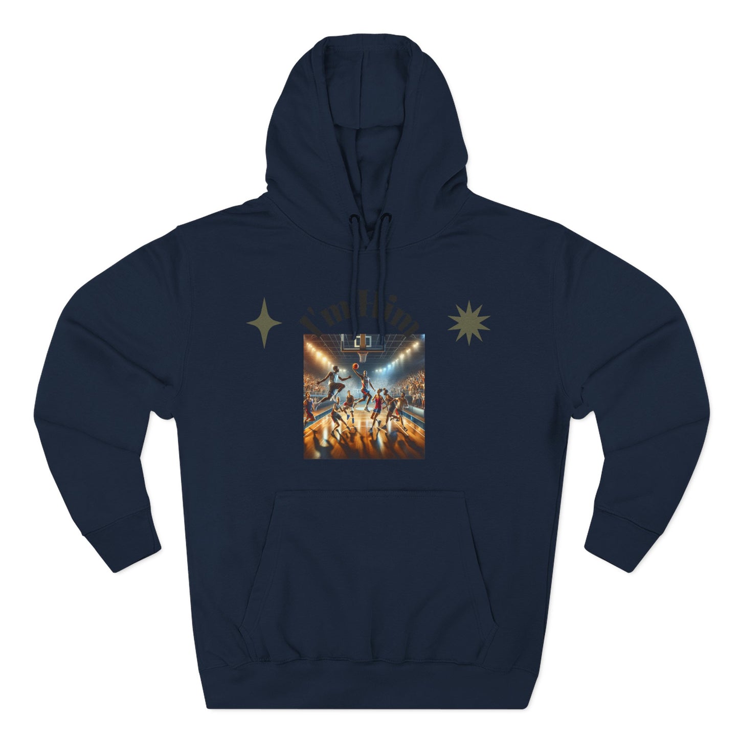 I'm Him Three-Panel Fleece Hoodie - Stylish Unisex Sweatshirt, Casual Wear, Streetwear Fashion, Gift for Him, Cozy Style