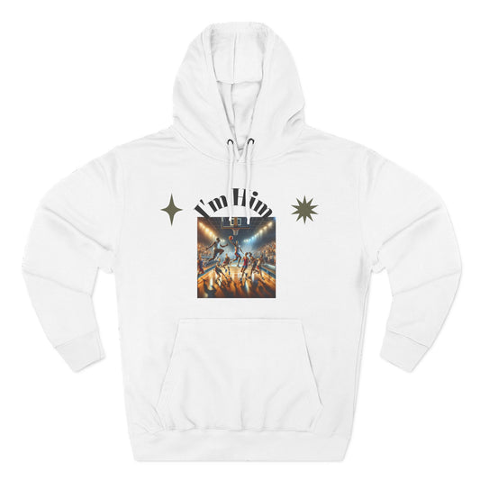 I'm Him Three-Panel Fleece Hoodie - Stylish Unisex Sweatshirt, Casual Wear, Streetwear Fashion, Gift for Him, Cozy Style