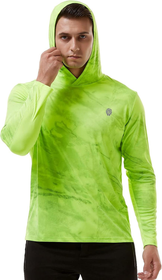 Fishing Shirts for Men Long Sleeve - Sun Protection SPF 50+ UV Tshirt Hoodies